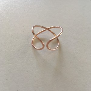 Hony_bague infini vermeil rose Hony_bague infini vermeil rose